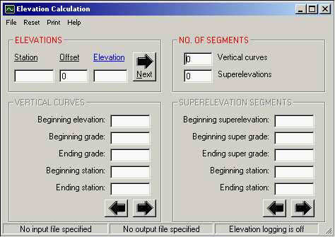 Elevation Calculation